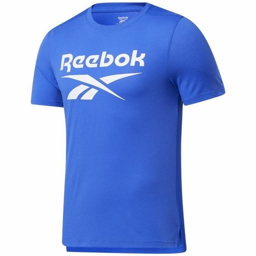 Men’s Short Sleeve T-Shirt Reebok Workout Ready Supremium Blue image 1