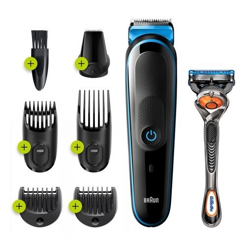 Braun MGK3245 hair trimmers/clipper Black, Blue image 1