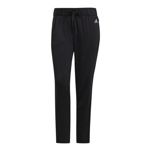 Long Sports Trousers Adidas Sportswear Versatile Lady Black image 1