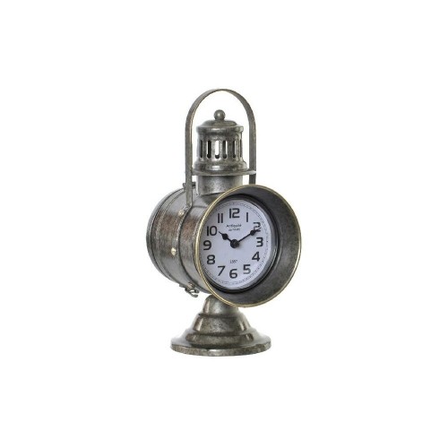 Настольные часы DKD Home Decor Стеклянный Серый Железо (13.3 x 18 x 28.5 cm) image 1