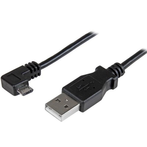 Универсальный кабель USB-MicroUSB Startech USBAUB2MRA           (2 m) Чёрный image 1