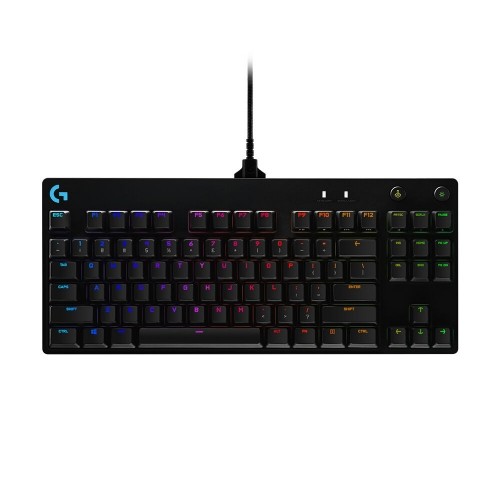 Keyboard Logitech 920-010593 Black RGB LED Spanish Qwerty Spanish image 1