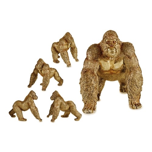 Gift Decor Dekoratīvās figūriņas Gorilla Bronza Sveķi (30 x 35 x 44 cm) image 1