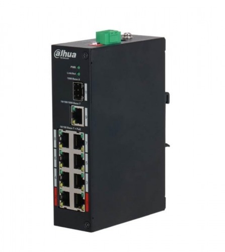Switch|DAHUA|PFS3110-8ET-96-V2|PoE ports 8|96 Watts|DH-PFS3110-8ET-96-V2 image 1