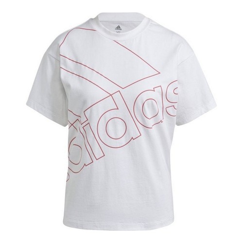 Women’s Short Sleeve T-Shirt Adidas Giant Logo White image 1