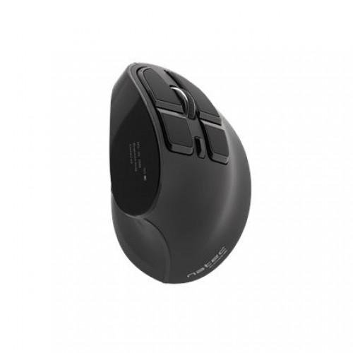 Natec Vertical Mouse Euphonie Wireless, Black, Optical image 1