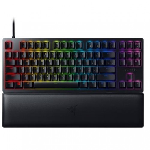 Razer Huntsman V2 Tenkeyless, Optical Gaming Keyboard, RGB LED light, Russian, Black, Wired, Linear Red Switch image 1