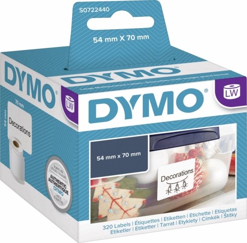 Этикетки ленточные Dymo D2 99014 101x54мм, 220шт image 1