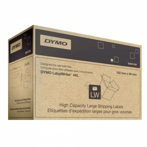 Этикетки ленточные Dymo 102x59мм 2x575шт image 1