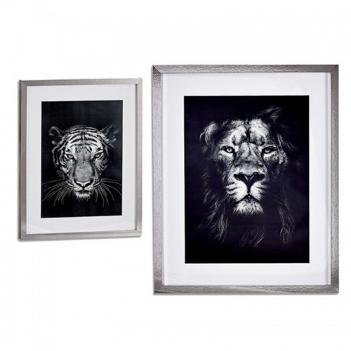 Painting Lion - Tiger (43 x 3 x 53 cm) image 1
