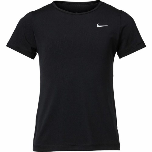 Детский Футболка с коротким рукавом Nike Pro Чёрный 92 % полиэстер 8 % Spandex image 1