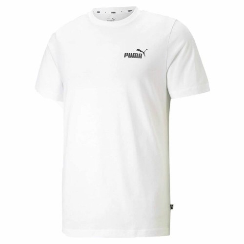 Vīriešu Krekls ar Īsām Piedurknēm Puma Essentials Small Logo Balts image 1