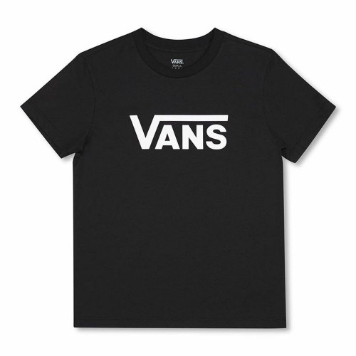 Футболка с коротким рукавом женская Vans Drop V SS Crew-B W Black Чёрный image 1