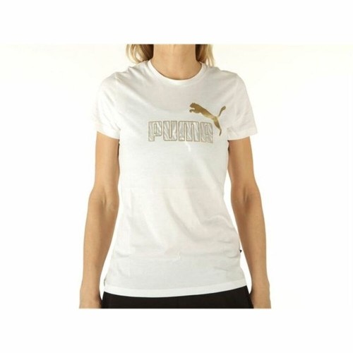Sieviešu Krekls ar Īsām Piedurknēm Puma Graphic Tee Balts image 1