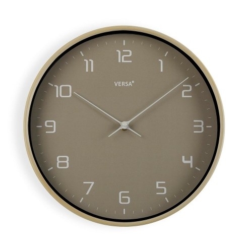 Bigbuy Home Sienas pulkstenis Pelēks Koks PU (30,5 x 4,3 x 30,5 cm) image 1