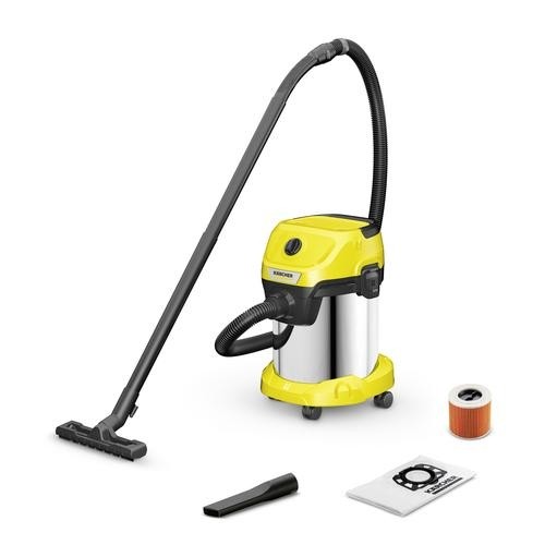 Karcher Kärcher WD 3 S V-17/4/20 17 L Drum vacuum Dry&amp;wet 1000 W Dust bag image 1