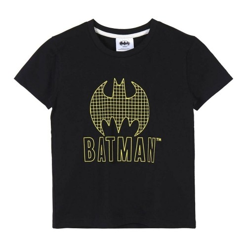 Child's Short Sleeve T-Shirt Batman Black image 1