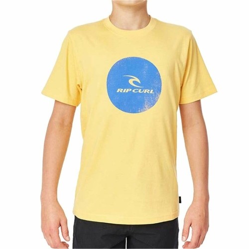 Krekls ar Īsām Piedurknēm Bērniem Rip Curl Corp Icon B Dzeltens image 1