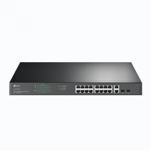 Switch|TP-LINK|TL-SG1218MP|Desktop/pedestal|Rack|16x10Base-T / 100Base-TX / 1000Base-T|PoE+ ports 16|250 Watts|TL-SG1218MP image 1