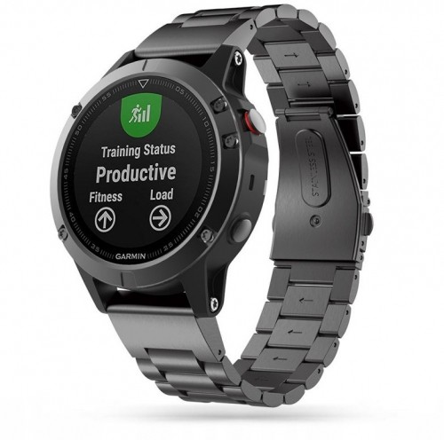 Tech-Protect watch strap Stainless Garmin fenix 5/6/6 Pro/7, black image 1