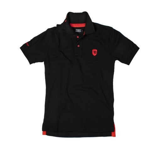 Men’s Short Sleeve Polo Shirt Bobroff Black image 1
