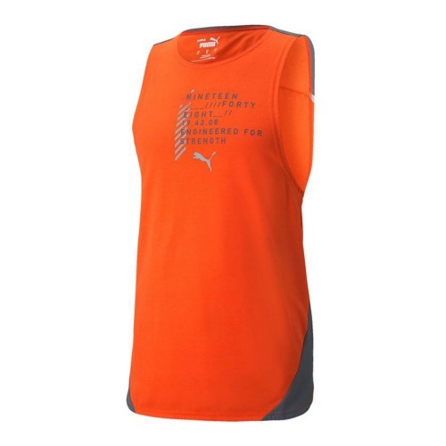 Men’s Short Sleeve T-Shirt Puma Train Everfresh Tank Orange image 1