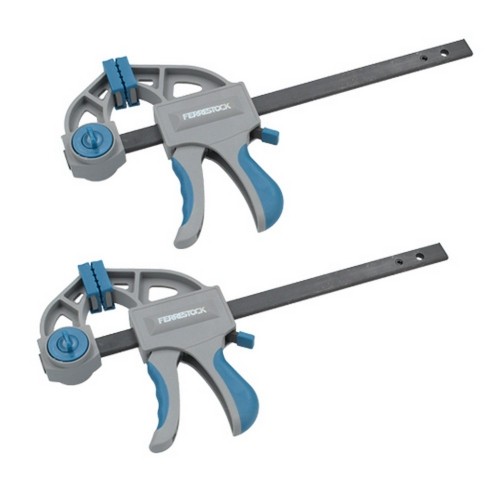 One-hand clamp Ferrestock Steel Plastic (2 pcs) image 1