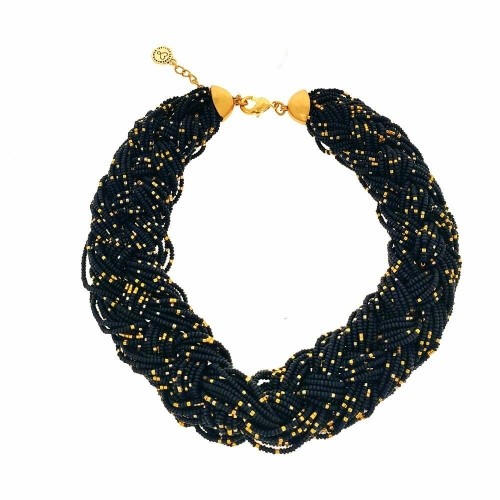 Ladies'Necklace Lola Casademunt Black Braiding image 1