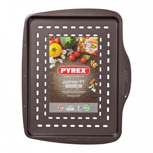 Trauks cepšanai Pizza Pyrex Asimetria Cinkots tērauds (37 cm) image 1