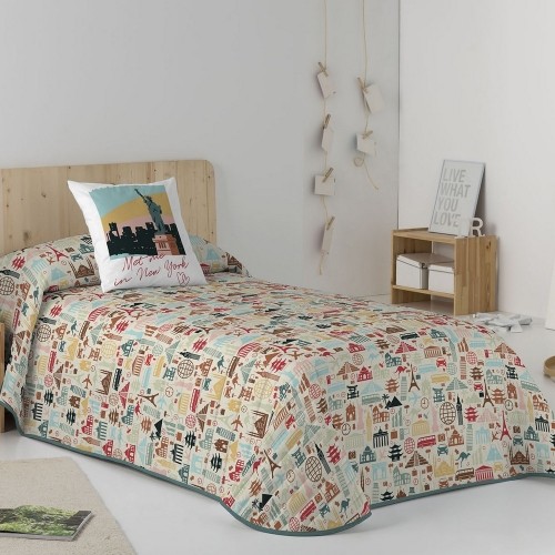 Bedspread (quilt) Cool Kids Postcards 180 x 260 cm image 1