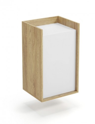 Halmar MOBIUS cabinet 1D color: hikora oak/white image 1
