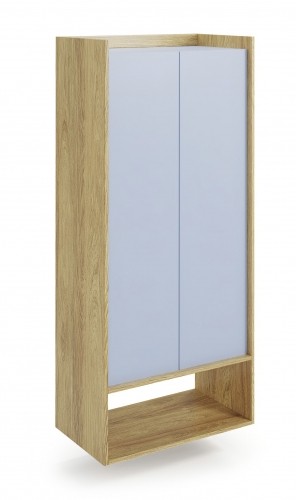 Halmar MOBIUS regal 2D color: hikora oak/light blue image 1