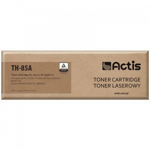 Actis TH-85A toner for HP printer; HP 85A CE285A, Canon CRG-7225 replacement; Standard; 1600 pages; black image 1