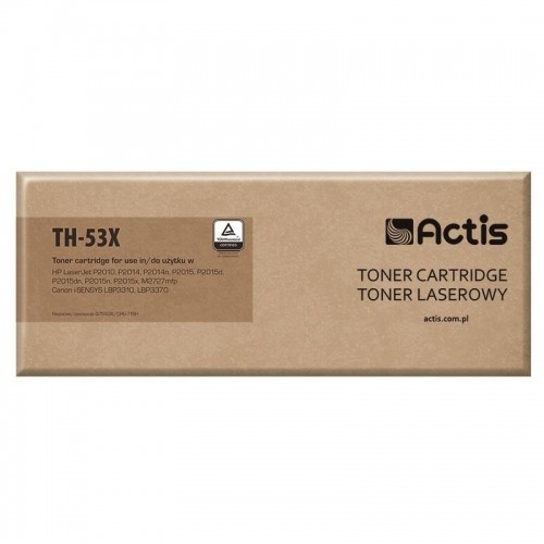 Actis TH-53X toner for HP printer; HP 53X Q7553X, Canon CRG-715H replacement; Standard; 7000 pages; black image 1