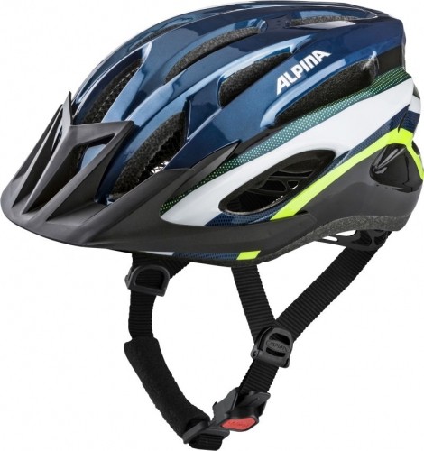 Bike Helmet Alpina MTB17 dark blue & neon 54-58 image 1