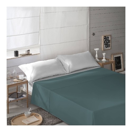 Top sheet Naturals Green 160 x 270 cm (Single) image 1