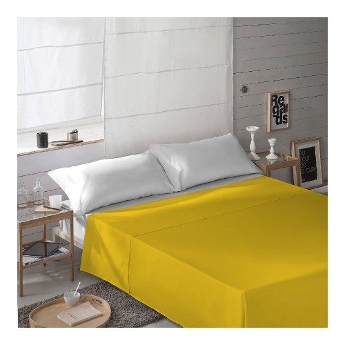 Top sheet Naturals Mustard 230 x 270 cm image 1