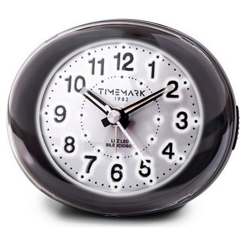 Аналоговые часы-будильник Timemark Чёрный (9 x 9 x 5,5 cm) image 1