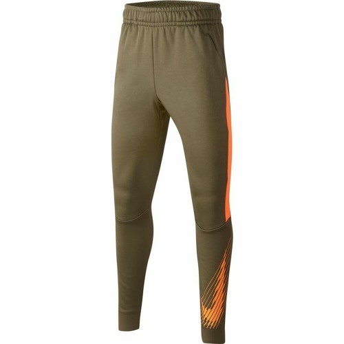 Children's Tracksuit Bottoms Nike Dri-FIT Therma Olive Boys image 1
