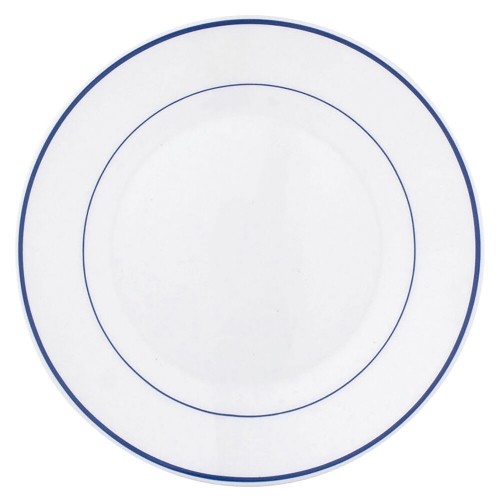 Plate set Arcoroc Restaurant Bicoloured Glass (Ø 23 cm) (6 uds) image 1