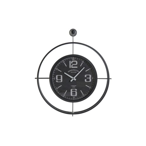 Wall Clock DKD Home Decor Black Crystal Iron 64 x 9 x 73 cm image 1