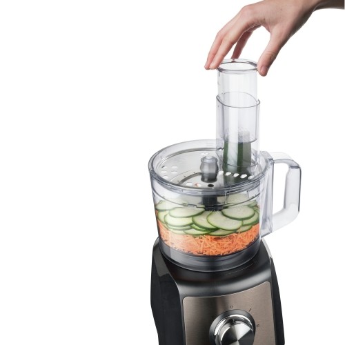 Black+decker Black & Decker BXFPA1200E food processor 1200 W 1.5 L Black, Stainless steel image 1