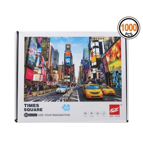 Bigbuy Kids Puzle un domino komplekts Times Square 1000 pcs image 1