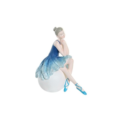 Decorative Figure DKD Home Decor Blue Romantic Ballet Dancer 8,5 x 13 x 14,5 cm image 1