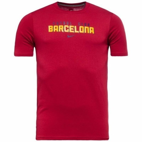 Child's Short Sleeve T-Shirt Nike FC Barcelona Club Red image 1