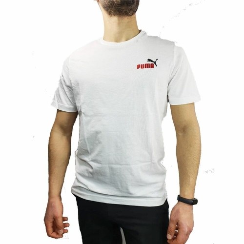 Īsroku Sporta T-krekls Puma Essentials+ Embroidery M Balts image 1