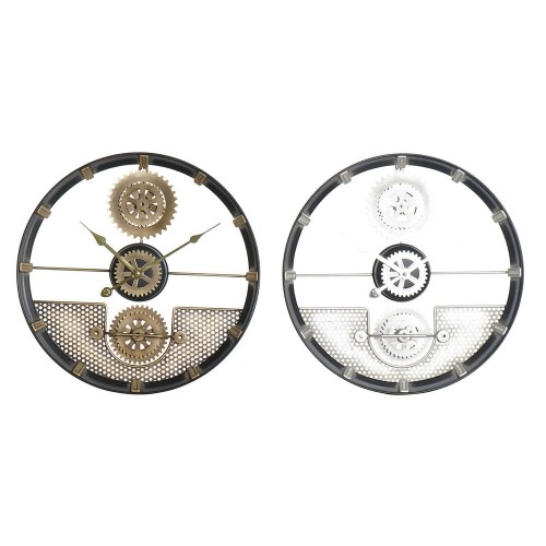 Настенное часы DKD Home Decor Серебристый Позолоченный Железо Шестерни (40 x 5.5 x 40 cm) (2 pcs) image 1