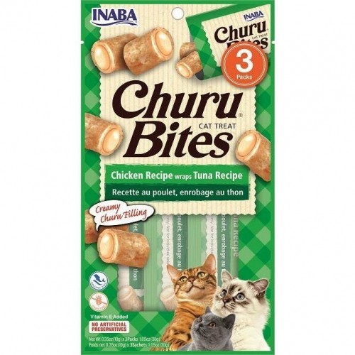 INABA Churu Bites Tuna with chicken - cat treats - 3x10 g image 1