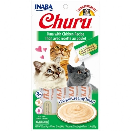INABA Churu Tuna with chicken - cat treats - 4x14 g image 1