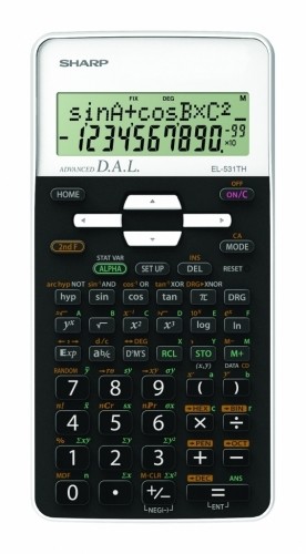 Школьный калькулятор Sharp EL-W531THWH, белый image 1
